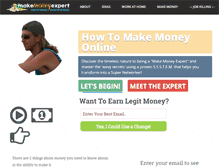 Tablet Screenshot of makemoneyexpert.com